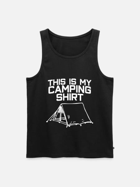 Camper Camping Caravan Camper Tent - Men's Premium Organic Tank Top - black