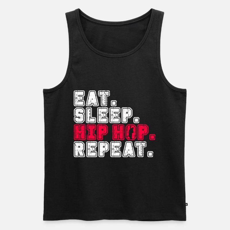 Hip Hop - Männer Premium Bio Tank Top - Schwarz