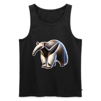 Anteater - Men's Premium Organic Tank Top - black - Front - Michal (187cm)