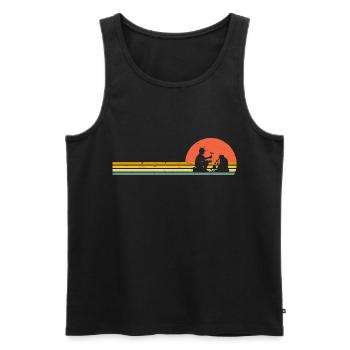 Geologie Retro Geologe Vintage Beruf Geologen - Männer Premium Bio Tank Top - Schwarz - Vorne - Michal (187cm)