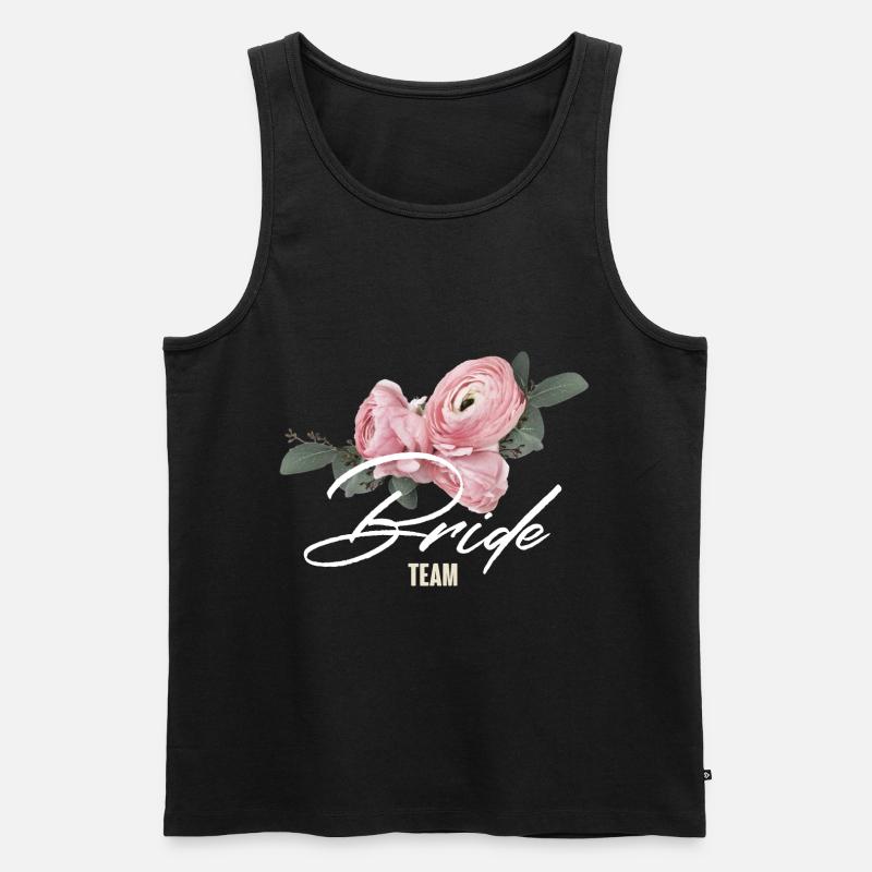 Team Braut - Männer Premium Bio Tank Top - Schwarz
