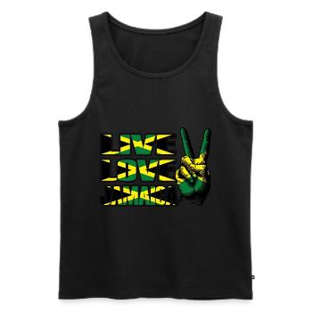 Jamaika Jamaica - Männer Premium Bio Tank Top - Schwarz - Vorne - AI Model Male 178 light (178cm)