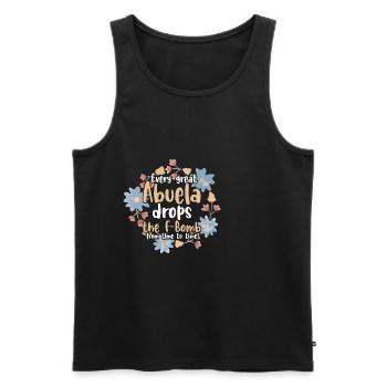 Espanol Muttertag Zitat für eine Oma Abuela - Männer Premium Bio Tank Top - Schwarz - Vorne - AI Model Male 178 light (178cm)