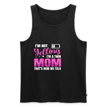 Muttertag Mutter von 2 Design für eine Mutter von - Männer Premium Bio Tank Top - Schwarz - Vorne - Michal (187cm)
