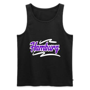 Hambourg - Débardeur bio Premium Homme - noir - Devant - Michal (187cm)