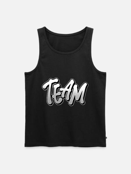 Team - Men's Premium Organic Tank Top - black