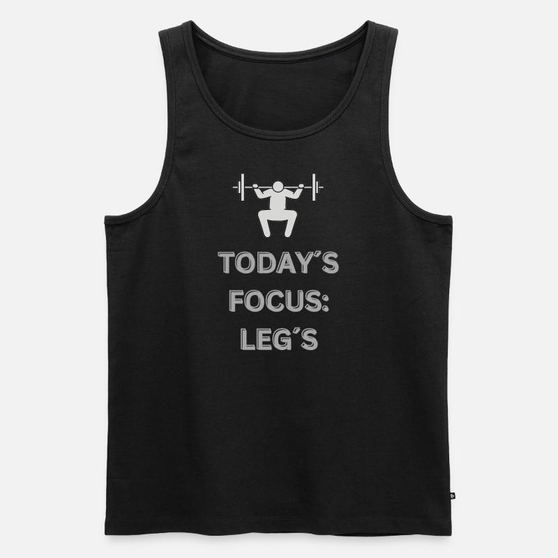 Focus on Legs - Männer Premium Bio Tank Top - Schwarz