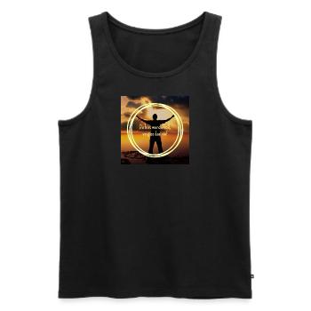 Du bist wundervoll, vergiss das nie! - Männer Premium Bio Tank Top - Schwarz - Vorne - AI Model Male 178 light (178cm)