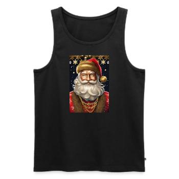 Ugly Christmas II - Männer Premium Bio Tank Top - Schwarz - Vorne - Michal (187cm)