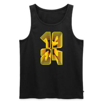 Jahrgang 1984 - 40. Geburtstag | Mann | Frau | Div - Männer Premium Bio Tank Top - Schwarz - Vorne - Michal (187cm)