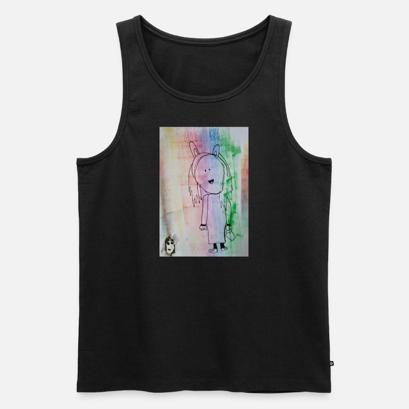 Comic - Männer Premium Bio Tank Top - Schwarz