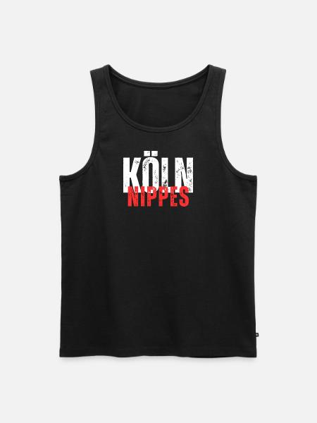 Nippes white red - Men's Premium Organic Tank Top - black