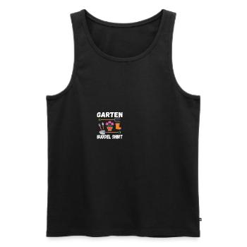Garten Buddel Shirt Hobbygärtner - Männer Premium Bio Tank Top - Schwarz - Vorne - AI Model Male 178 light (178cm)