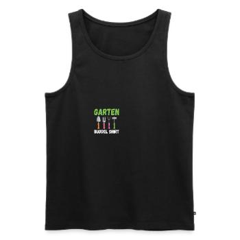 Garten Buddel Shirt Hobbygärtner Gärtnerin Gärtner - Männer Premium Bio Tank Top - Schwarz - Vorne - AI Model Male 178 light (178cm)