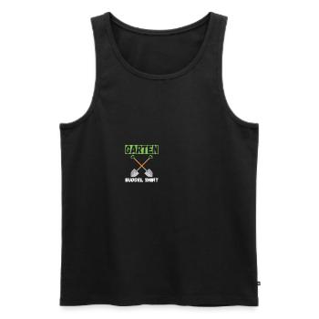 Garten Buddel Shirt Hobbygärtner Gärtnerin Gärtner - Männer Premium Bio Tank Top - Schwarz - Vorne - AI Model Male 178 light (178cm)