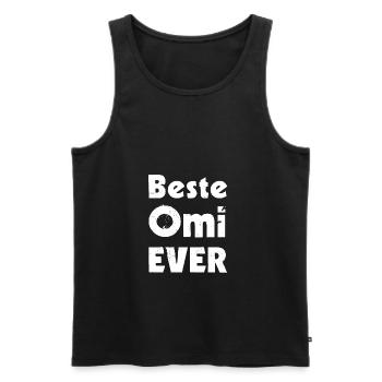 Beste Omi ever - Männer Premium Bio Tank Top - Schwarz - Vorne - Michal (187cm)