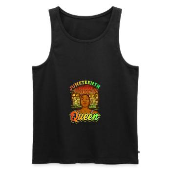 Juneteenth Black History Day Pride Gift - Men's Premium Organic Tank Top - black - Front - Michal (187cm)
