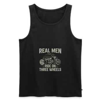 Trike - Men's Premium Organic Tank Top - black - Front - Michal (187cm)