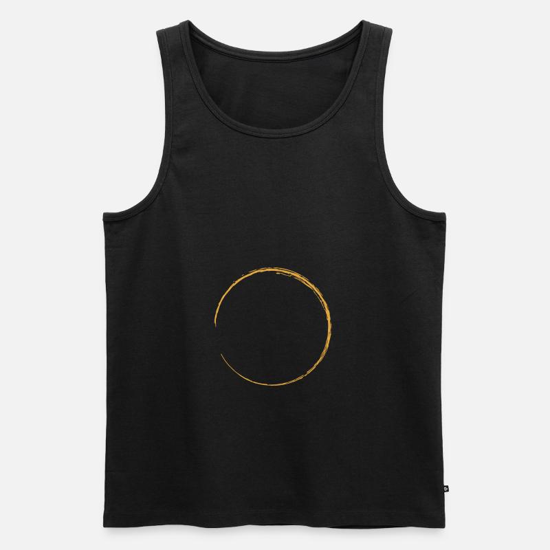 Kreis - Männer Premium Bio Tank Top - Schwarz