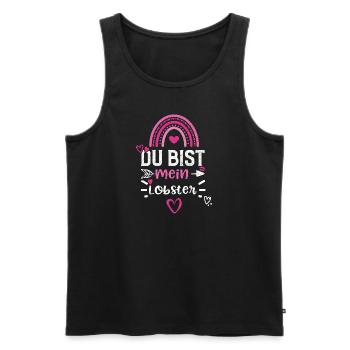 Du bist mein Lobster - Männer Premium Bio Tank Top - Schwarz - Vorne - AI Model Male 178 light (178cm)