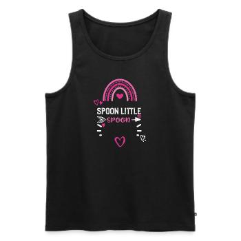 Spoon Little Spoon - Men's Premium Organic Tank Top - black - Front - AI Model Male 178 light (178cm)