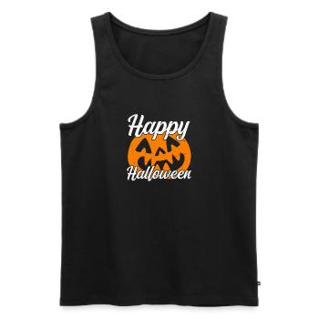 Happy Halloween - Débardeur bio Premium Homme - noir - Devant - AI Model Male 178 light (178cm)