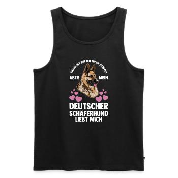 Hund Hundebesitzer Hund Schäferhund Geschenk - Männer Premium Bio Tank Top - Schwarz - Vorne - Michal (187cm)