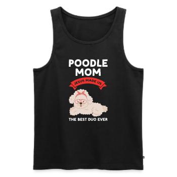 Pudel Pudel Mama Pudel Geschenk - Männer Premium Bio Tank Top - Schwarz - Vorne - AI Model Male 178 light (178cm)