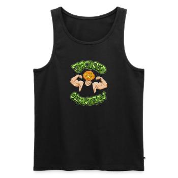 Jacked O'lantern - Männer Premium Bio Tank Top - Schwarz - Vorne - AI Model Male 178 light (178cm)