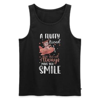 Teddy Kinder Kindheit Kuscheln - Männer Premium Bio Tank Top - Schwarz - Vorne - Michal (187cm)