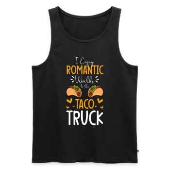 Tacos Mexico Delicious Burrito - Men's Premium Organic Tank Top - black - Front - AI Model Male 178 light (178cm)