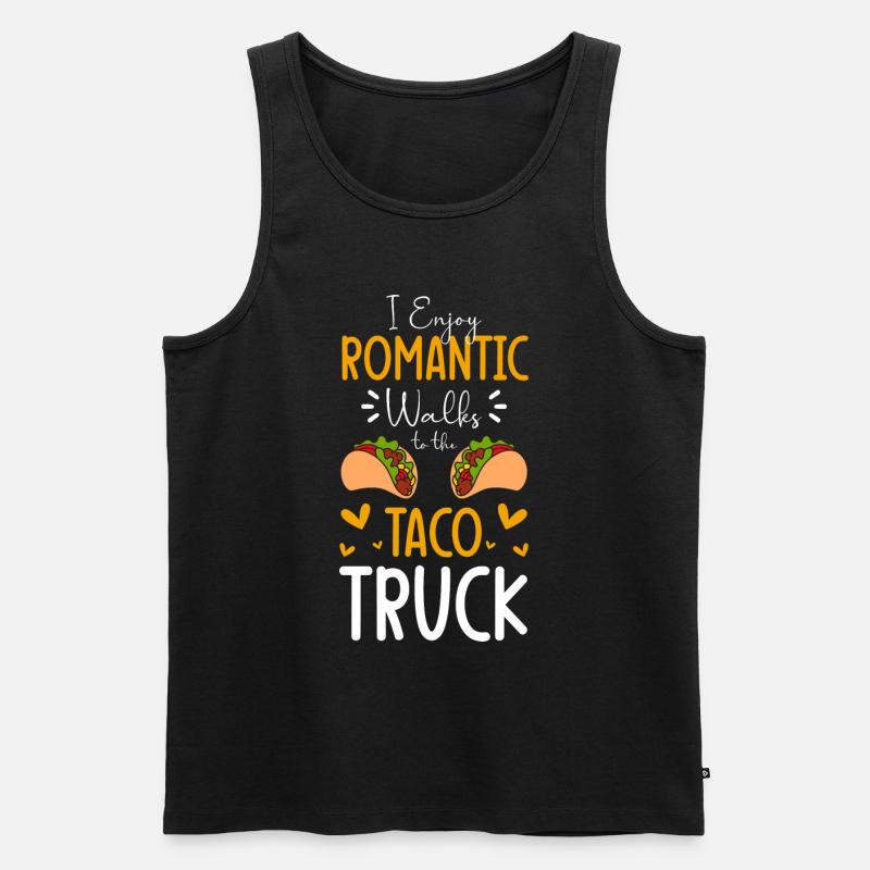 Tacos Mexiko Lecker Burrito - Männer Premium Bio Tank Top - Schwarz