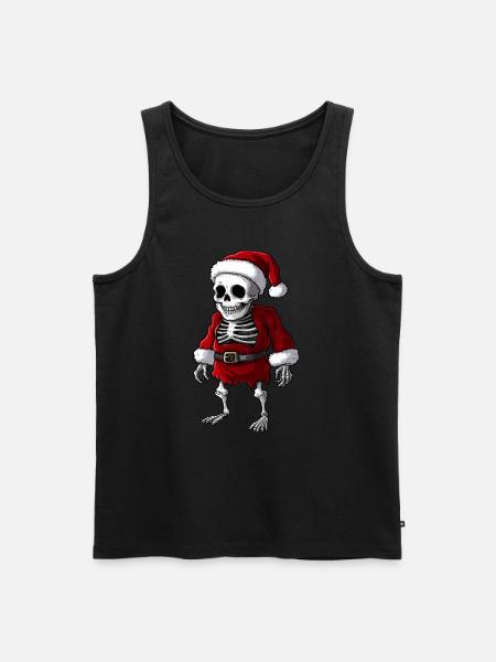 Christmas Skeletons - Men's Premium Organic Tank Top - black