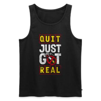 Sucht Gewinner Gesund - Männer Premium Bio Tank Top - Schwarz - Vorne - AI Model Male 178 light (178cm)