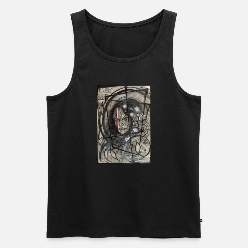 Graffiti Art - Männer Premium Bio Tank Top - Schwarz