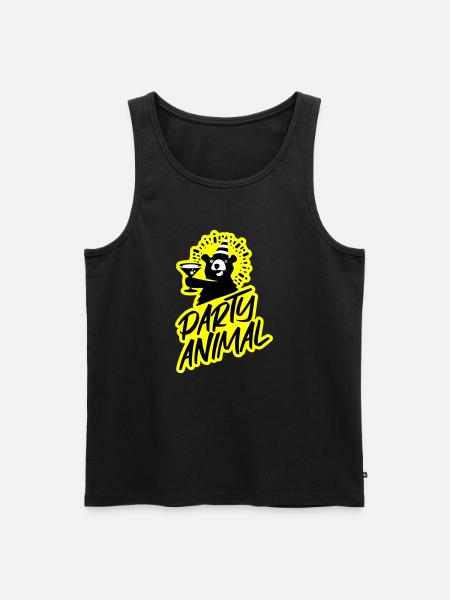 Party!!! - Männer Premium Bio Tank Top - Schwarz