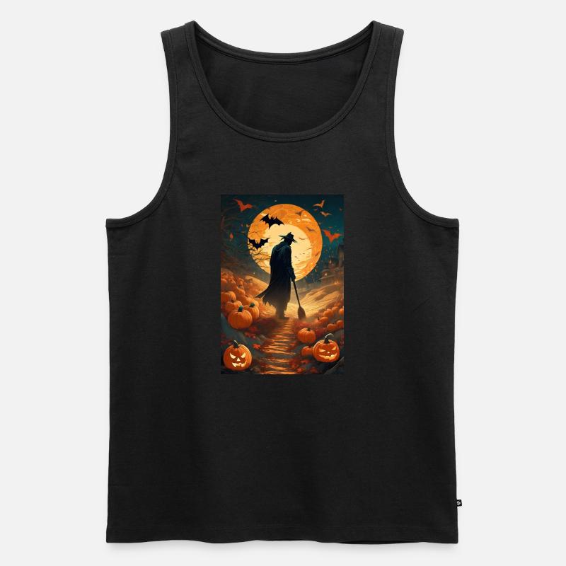 Lebende Vogelscheuche - Männer Premium Bio Tank Top - Schwarz