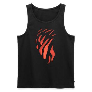 Sample Flame - Men's Premium Organic Tank Top - black - Front - AI Model Male 178 light (178cm)