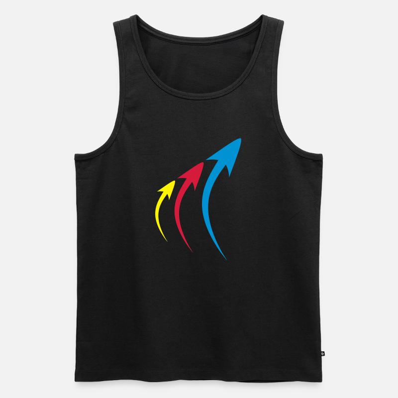 pfeile formen symbole - Männer Premium Bio Tank Top - Schwarz