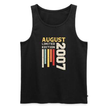 August 2007 - Birthday Gift August 2007 August - Men's Premium Organic Tank Top - black - Front - Michal (187cm)