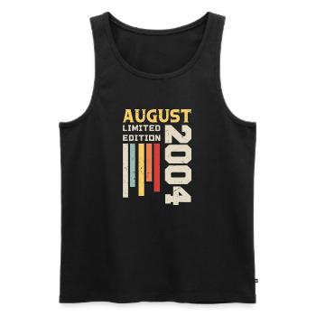 August 2004 - Birthday Gift August 2004 August - Men's Premium Organic Tank Top - black - Front - Michal (187cm)