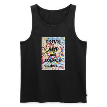 Flower girl - Men's Premium Organic Tank Top - black - Front - Michal (187cm)