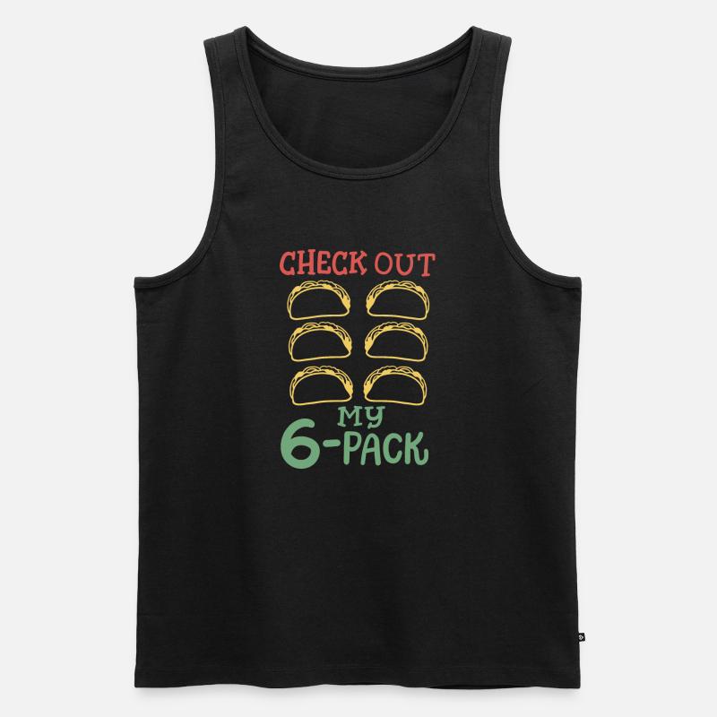 Taco Cinco de Mayo mexikanisch - Männer Premium Bio Tank Top - Schwarz