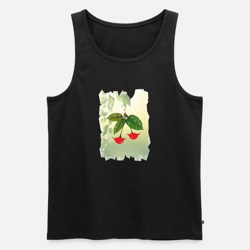 Lippenbeeren - Männer Premium Bio Tank Top - Schwarz