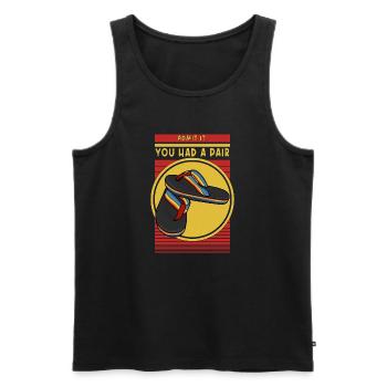 Geben Sie es zu, Sie hatten ein Paar lustige Nostalgie - Männer Premium Bio Tank Top - Schwarz - Vorne - Michal (187cm)