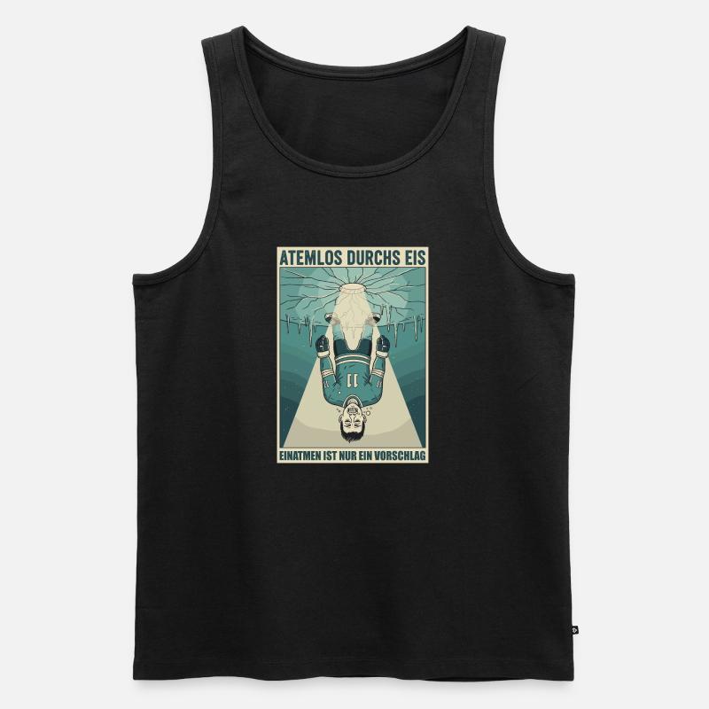 Atemlos durchs Eis - Männer Premium Bio Tank Top - Schwarz