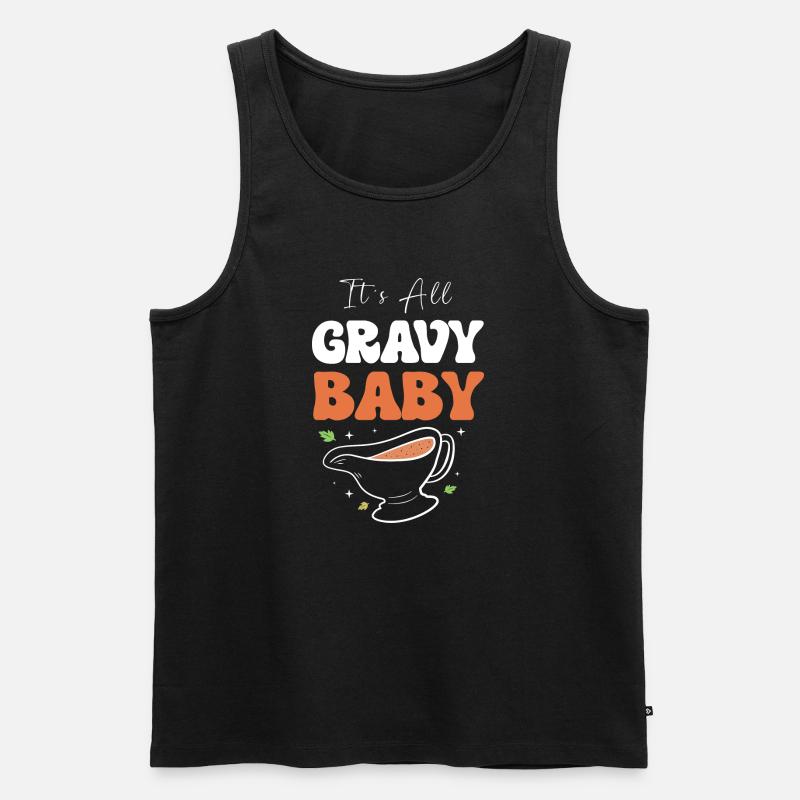 Thanksgiving Mama Mutter Oma Großmutter - Männer Premium Bio Tank Top - Schwarz