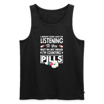 Apotheker Pharmazeutisch-technischer - Männer Premium Bio Tank Top - Schwarz - Vorne - AI Model Male 178 light (178cm)