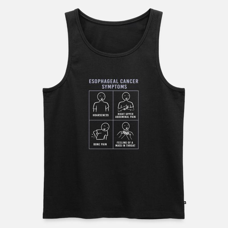 Krebs Speiseröhre Chemo Krebs-Überlebender - Männer Premium Bio Tank Top - Schwarz