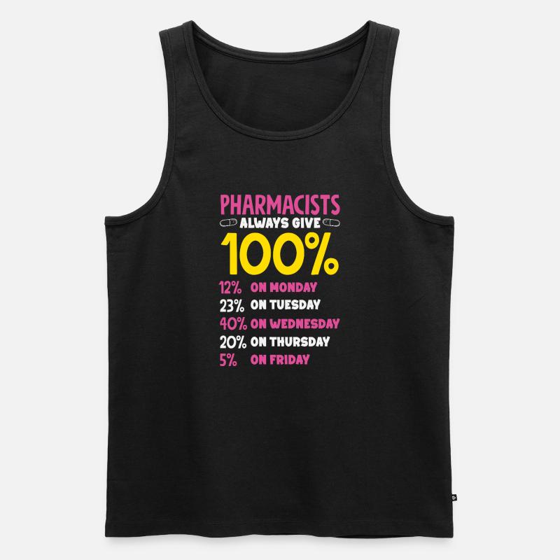 Apotheker Pharmazeutisch-technischer - Männer Premium Bio Tank Top - Schwarz